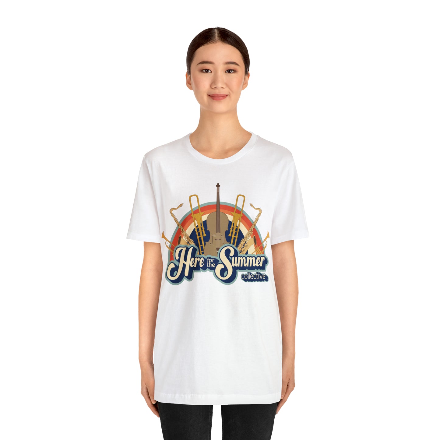 Here for the Summer Unisex Jersey Short Sleeve Tee