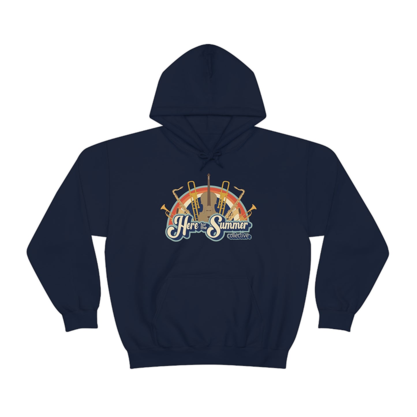 Here for the Summer Unisex Heavy Blend™ Hooded Sweatshirt