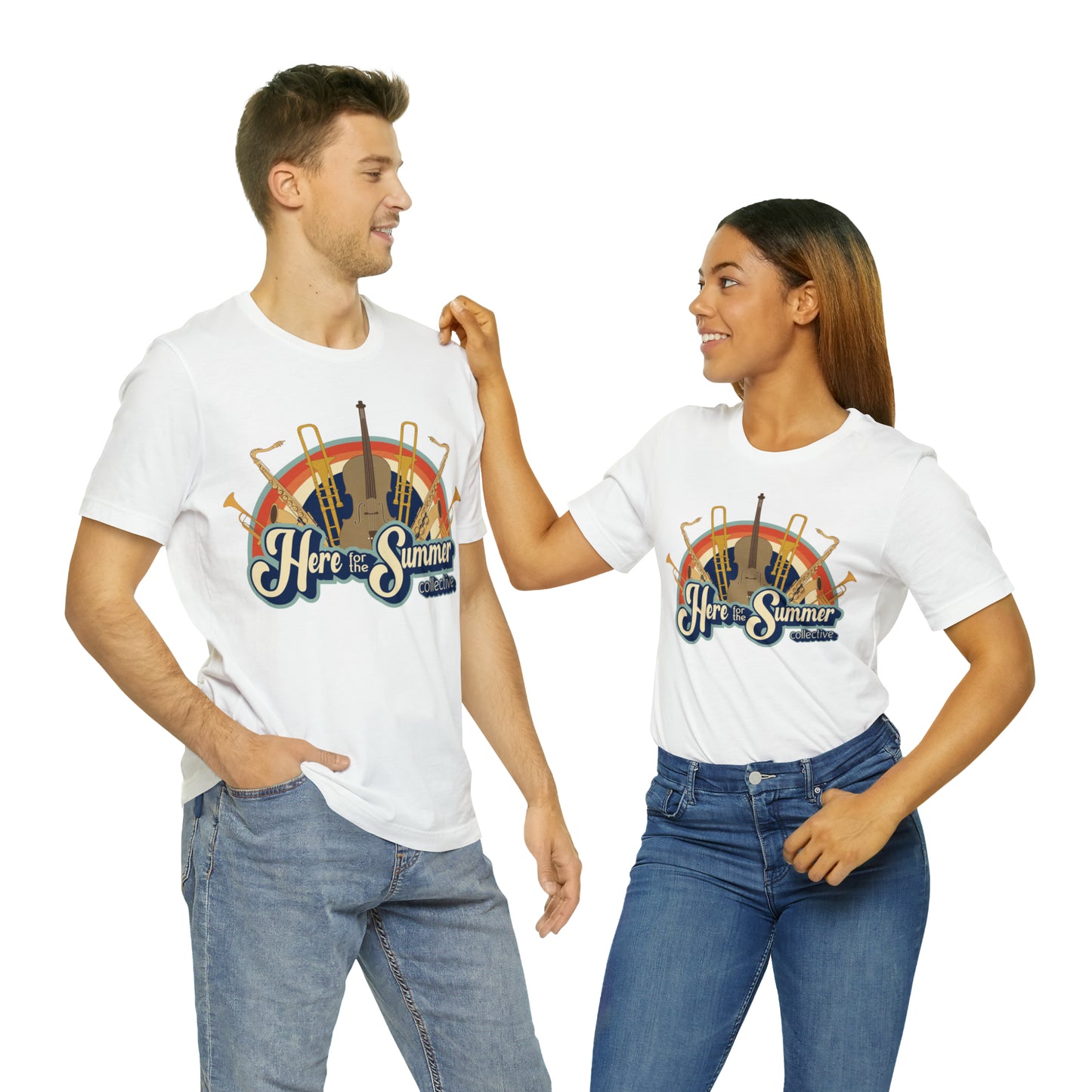 Here for the Summer Unisex Jersey Short Sleeve Tee