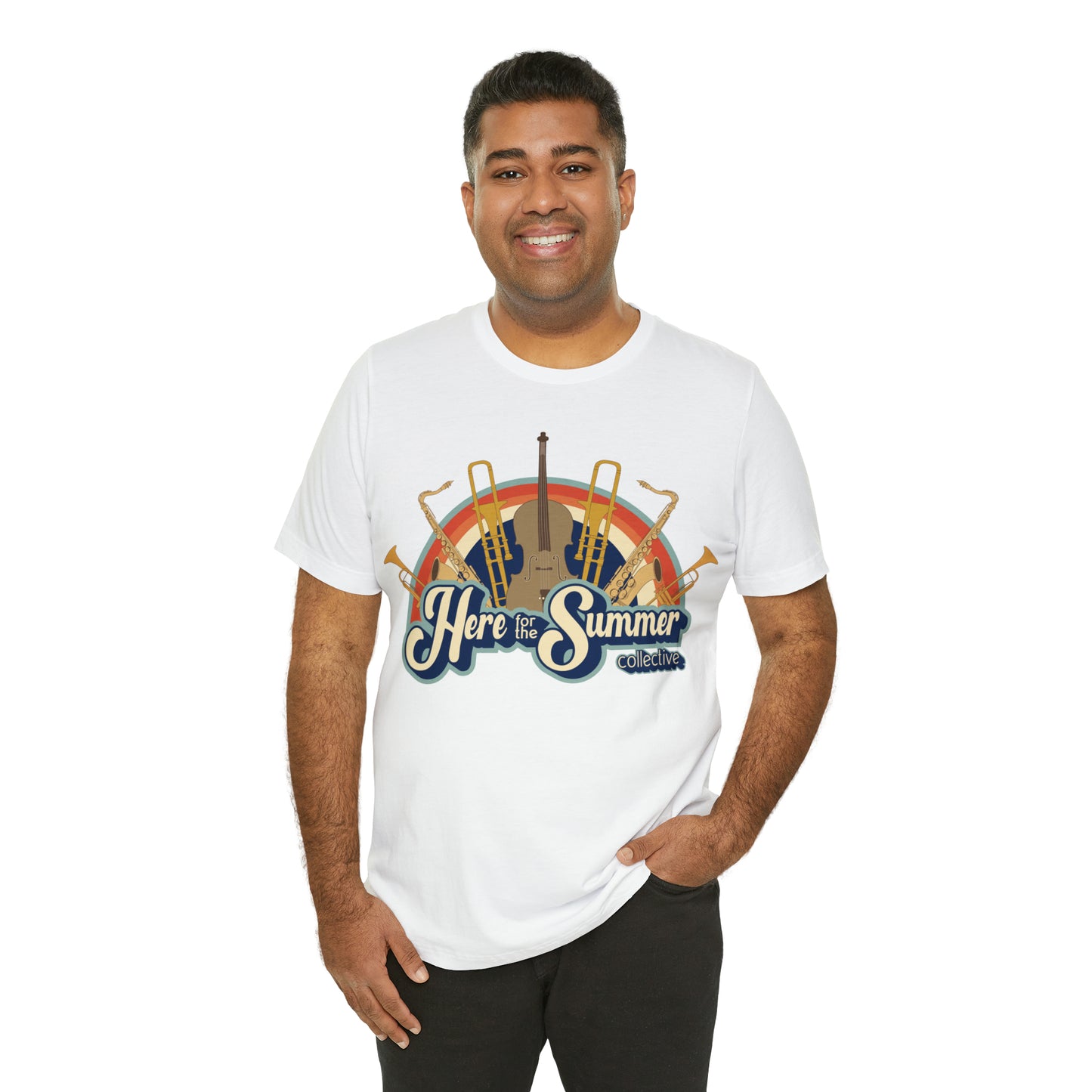 Here for the Summer Unisex Jersey Short Sleeve Tee