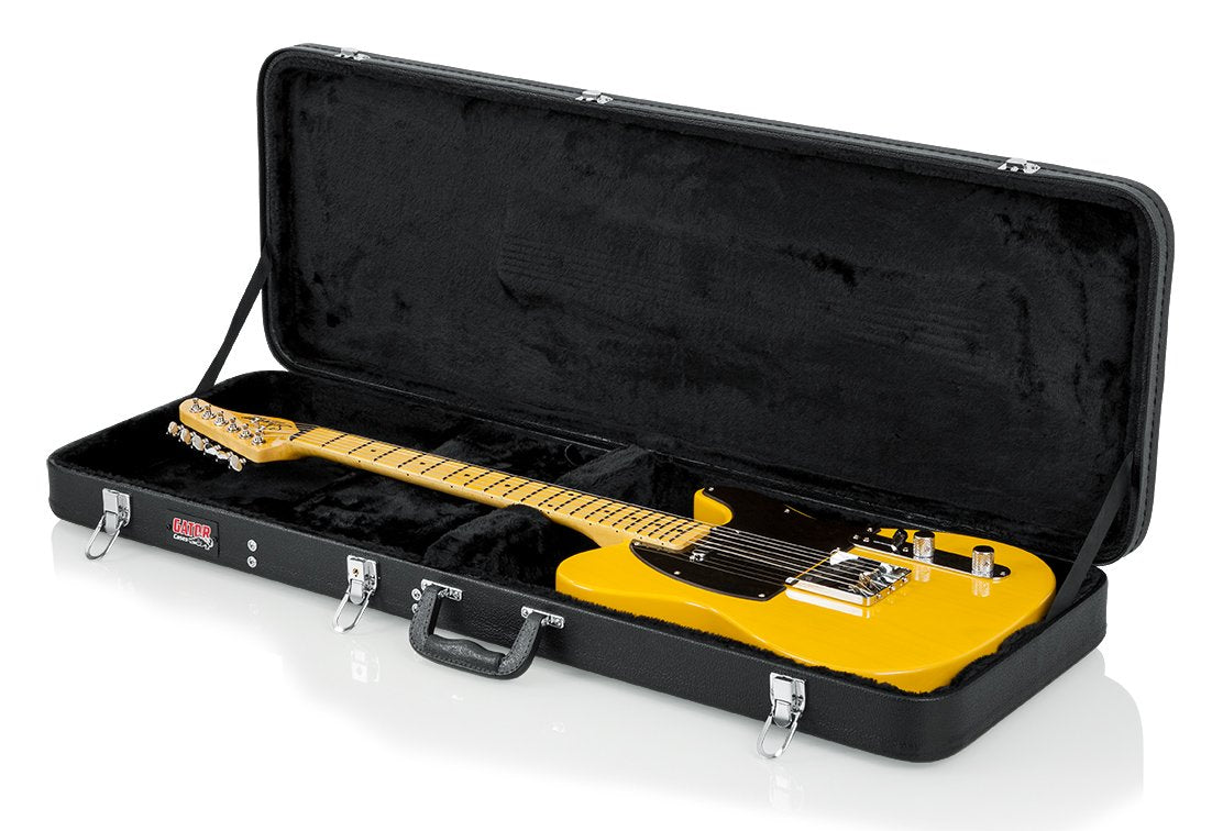 Hard-Shell Wood Case for Electric Guitars