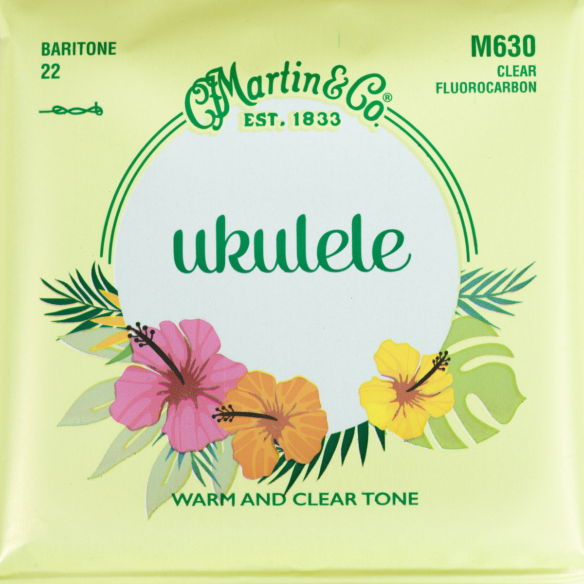 Martin & Co. Fluorocarbon Baritone Ukulele Strings 22-35 M630