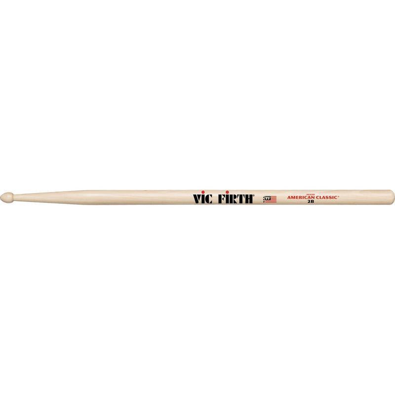 Vic Firth American Classic 2B Hickory Wood Tip Sticks