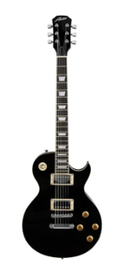 Austin Classic Archtop Single Cutaway, Super 6, Black