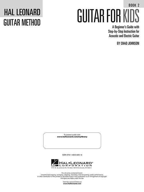 Hal Leonard Guitar for Kids Book 2