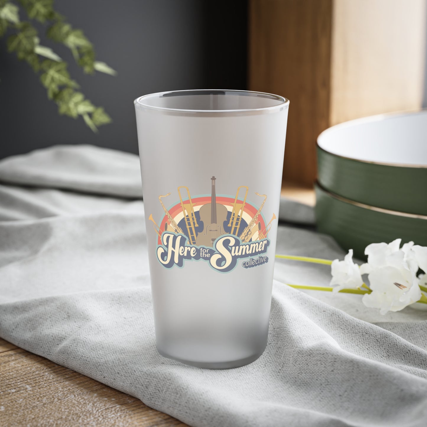 Here for the Summer Frosted Pint Glass, 16oz