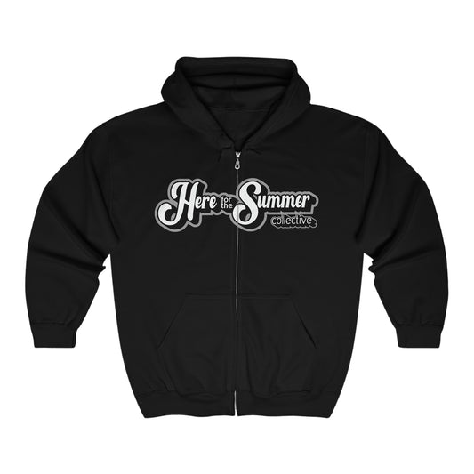 Here for the Summer Unisex Heavy Blend™ Full Zip Hooded Sweatshirt