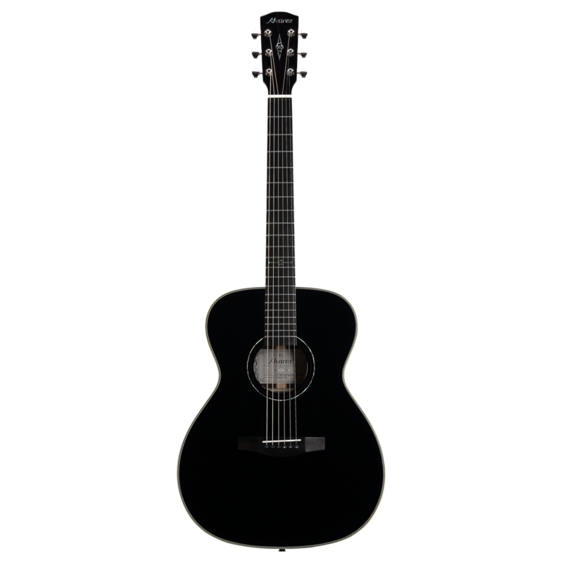Alvarez Laureate Folk/OM Acoustic Electric LF70e Herringbone Blacktop