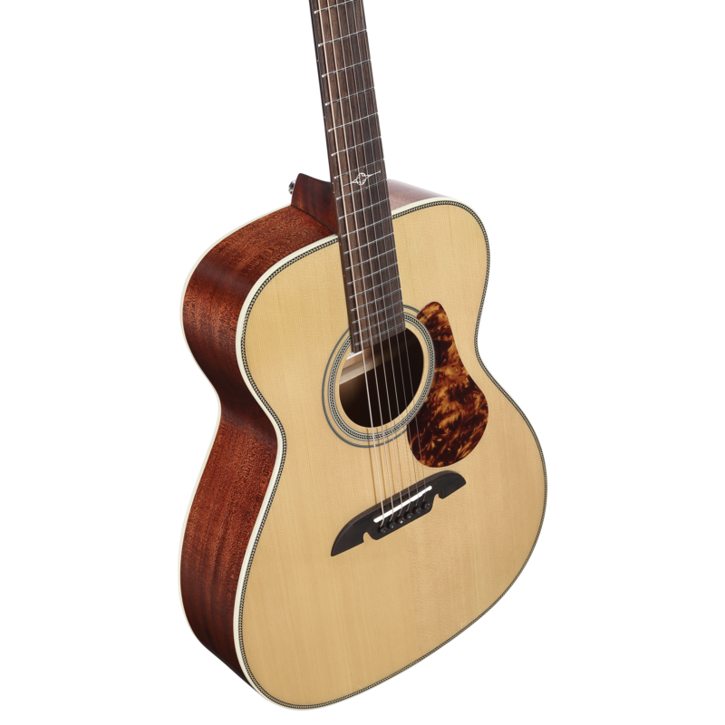 Alvarez Masterworks Folk/OM Acoustic Guitar, Herringbone_MF60