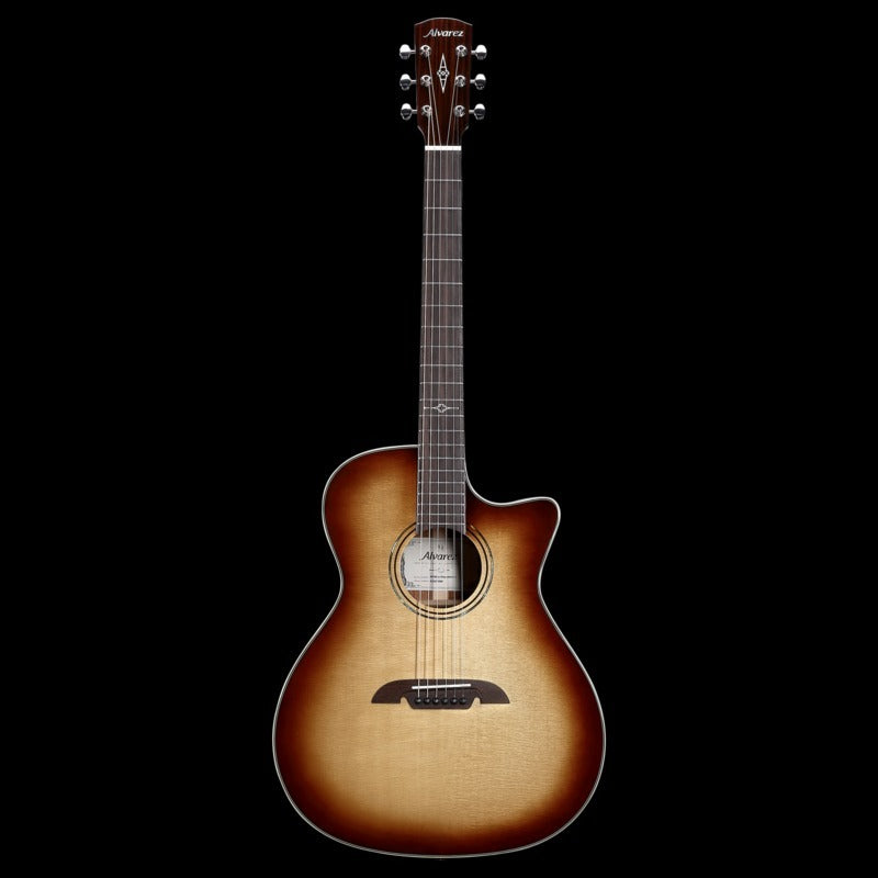 Alvarez Masterworks Grand Auditorium Guitar, Acoustic Electric, Shadowburst, with Cutaway