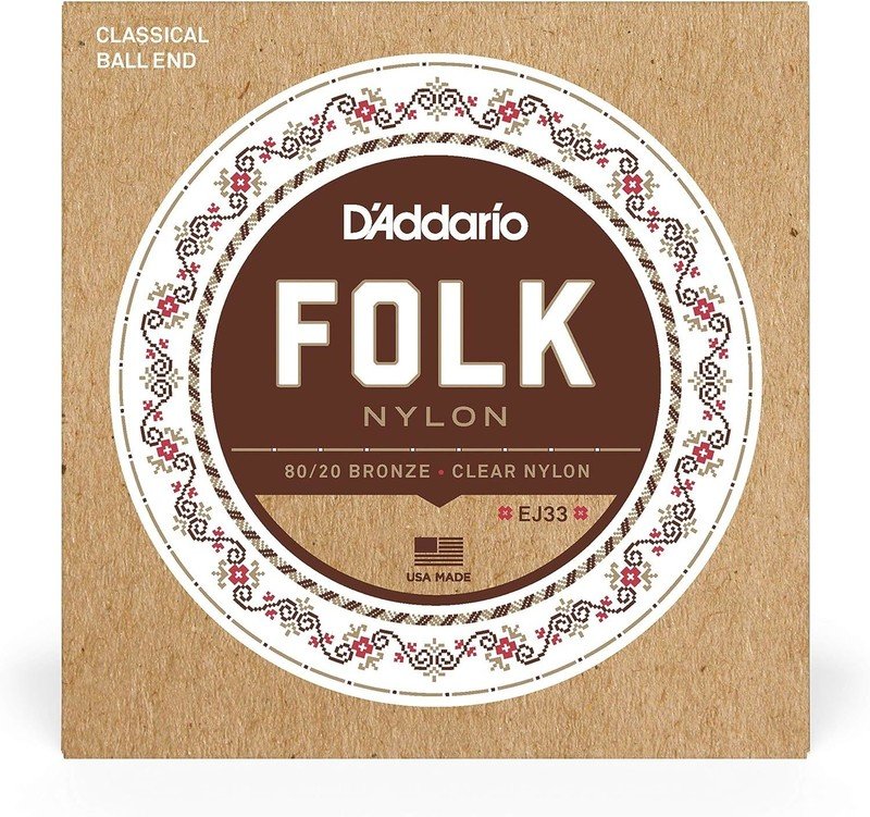 Strings, Classical Guitar, Clear Nylon Trebles, 80/20 Bronze, Ball End, Set