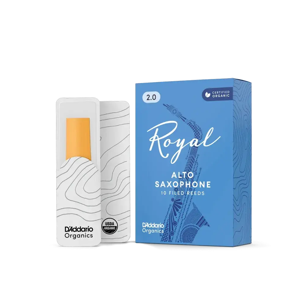 Rico Royal Alto Saxophone Reeds 2.0, 10 Per Box