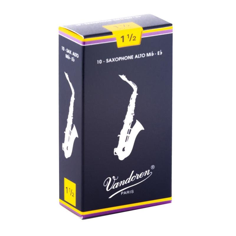 Vandoren Traditional Alto Saxophone Reeds - 10 Per Box