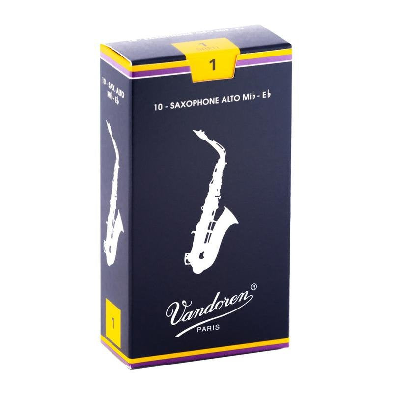 Vandoren Traditional Alto Saxophone Reeds - 10 Per Box