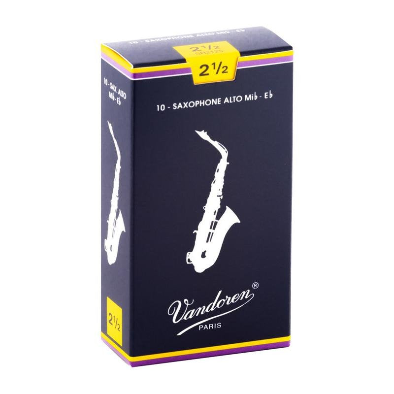 Vandoren Traditional Alto Saxophone Reeds - 10 Per Box