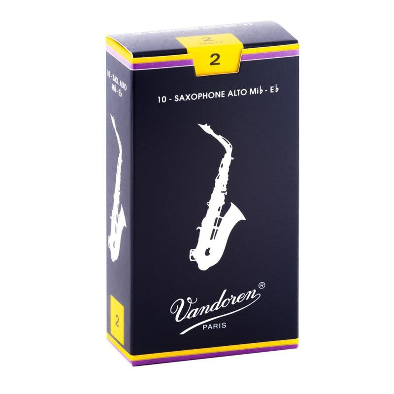 Vandoren Traditional Alto Saxophone Reeds - 10 Per Box