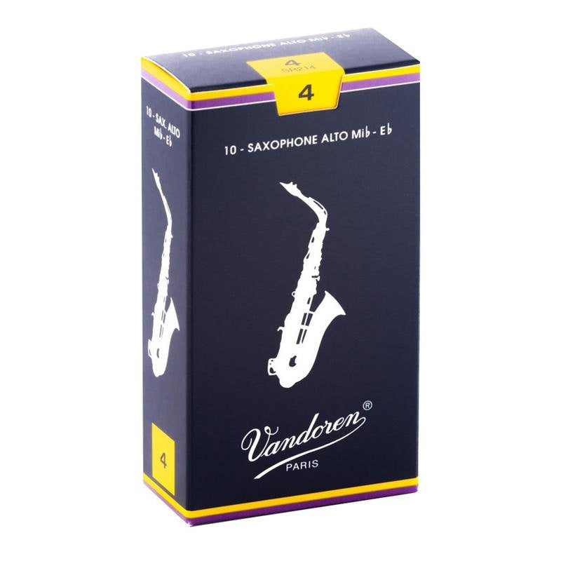 Vandoren Traditional Alto Saxophone Reeds - 10 Per Box