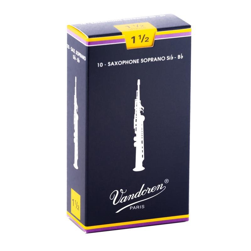 Vandoren Traditional Soprano Saxophone Reeds - 10 Per Box