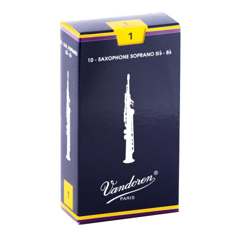 Vandoren Traditional Soprano Saxophone Reeds - 10 Per Box