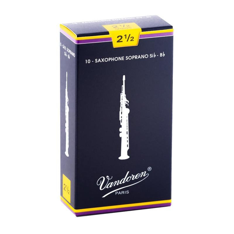 Vandoren Traditional Soprano Saxophone Reeds - 10 Per Box