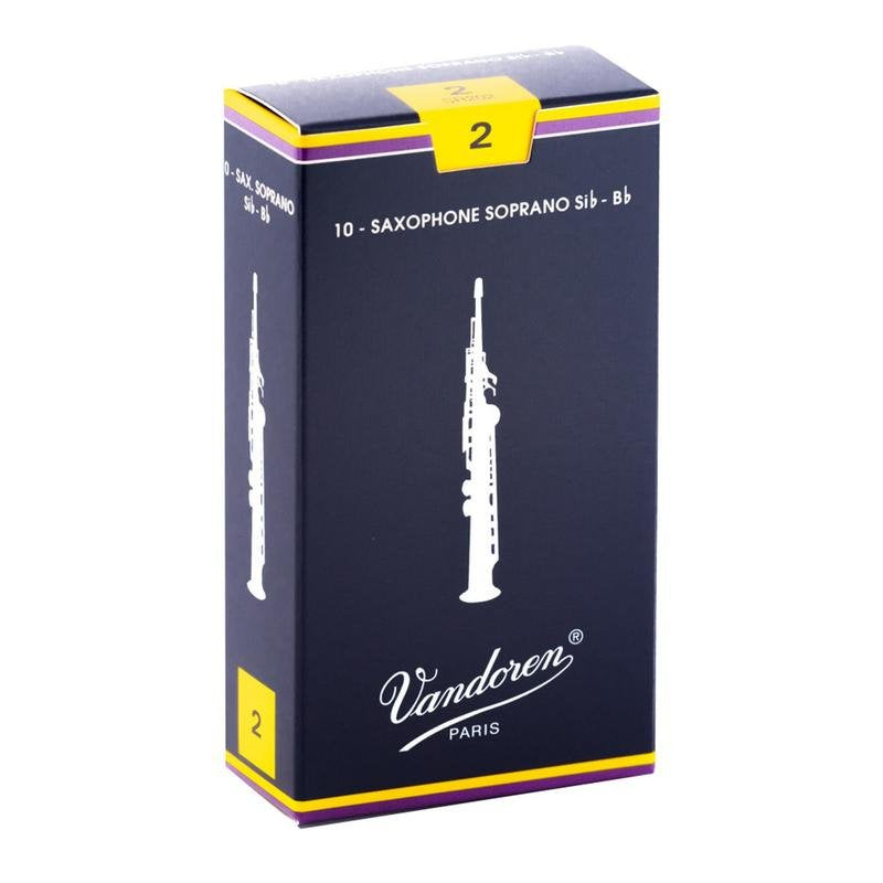 Vandoren Traditional Soprano Saxophone Reeds - 10 Per Box
