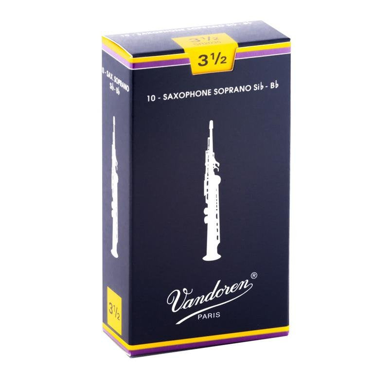 Vandoren Traditional Soprano Saxophone Reeds - 10 Per Box