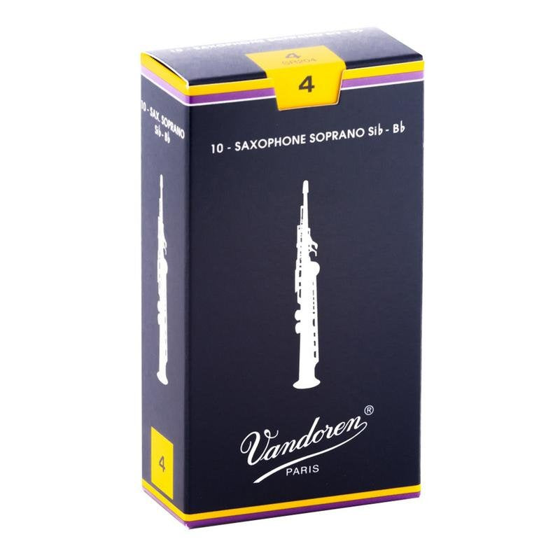 Vandoren Traditional Soprano Saxophone Reeds - 10 Per Box