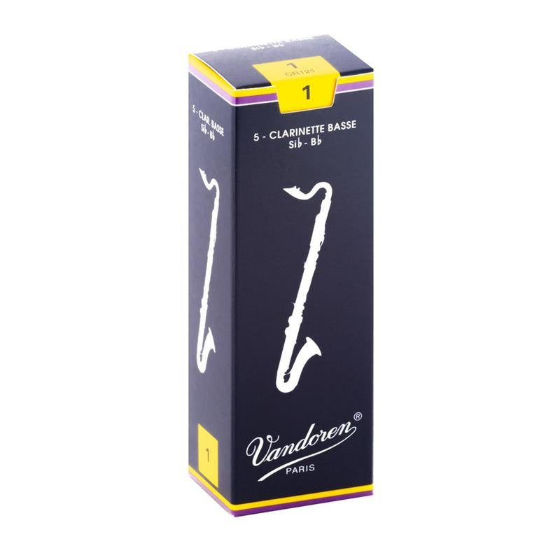 Vandoren Traditional Bass Clarinet Reeds - 5 Per Box