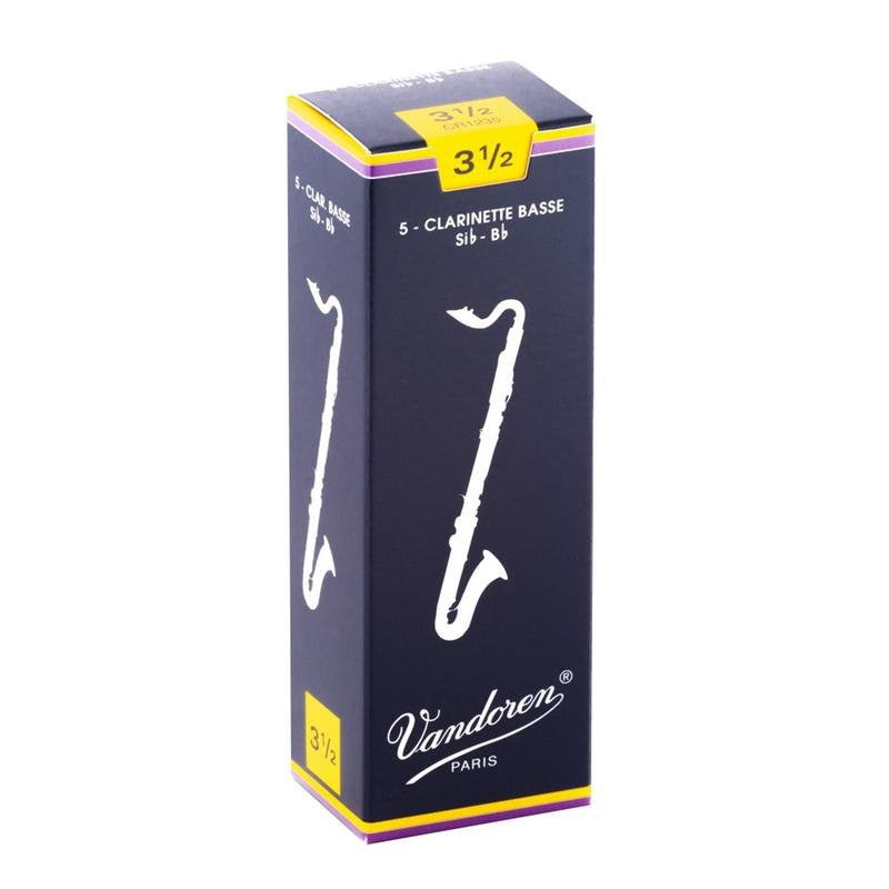Vandoren Traditional Bass Clarinet Reeds - 5 Per Box