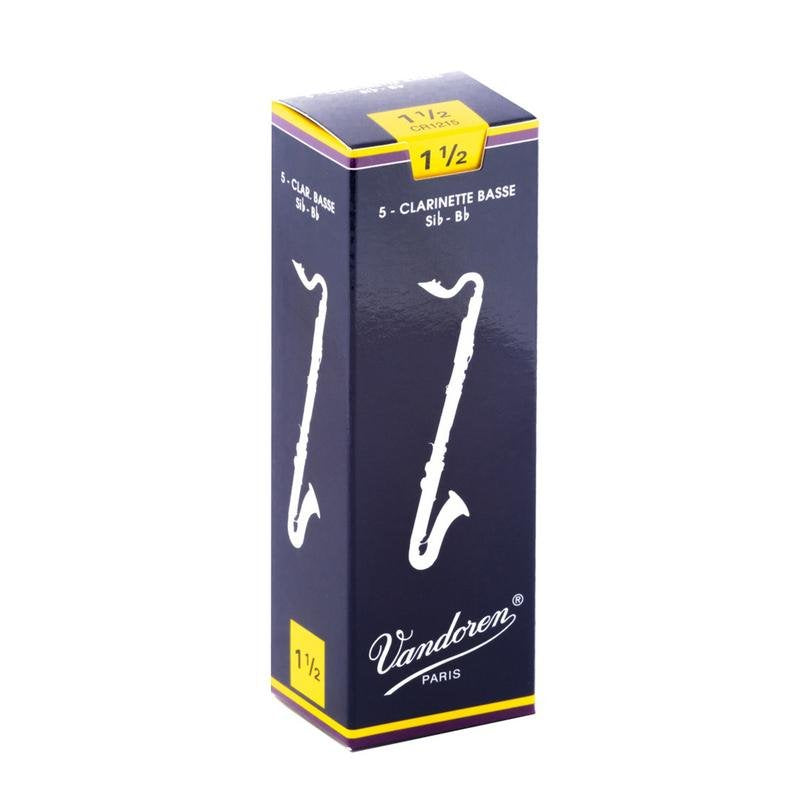 Vandoren Traditional Bass Clarinet Reeds - 5 Per Box