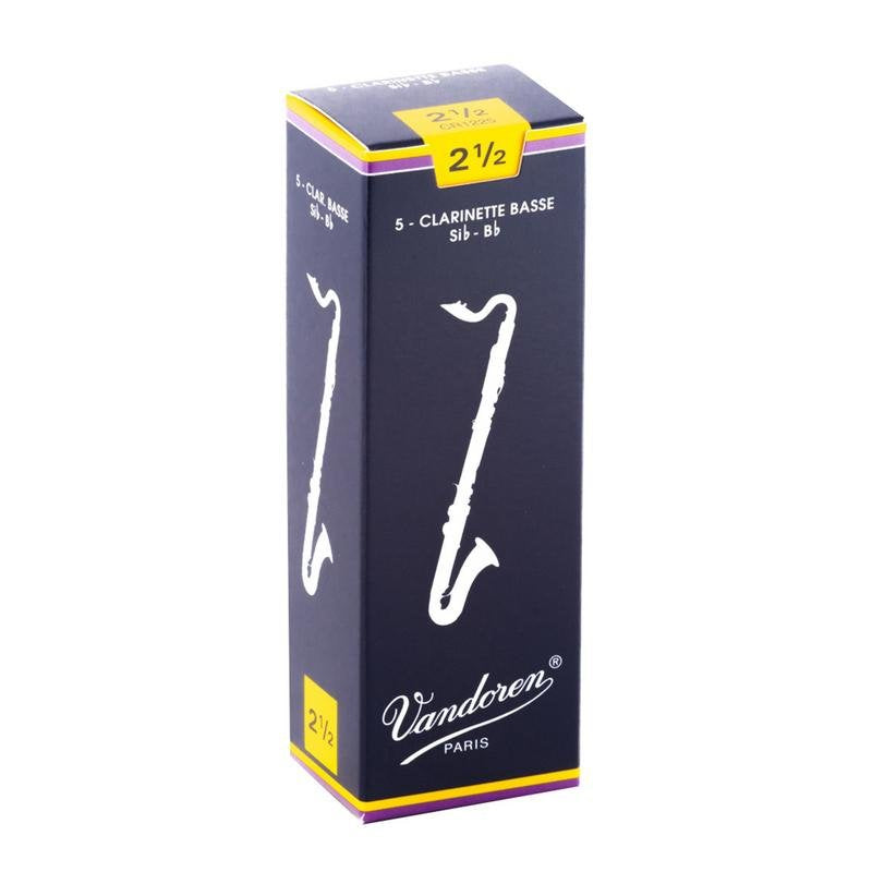 Vandoren Traditional Bass Clarinet Reeds - 5 Per Box