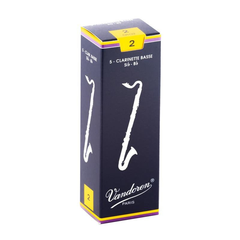 Vandoren Traditional Bass Clarinet Reeds - 5 Per Box