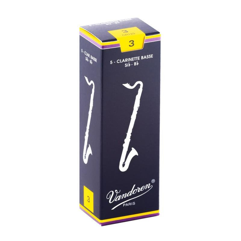 Vandoren Traditional Bass Clarinet Reeds - 5 Per Box