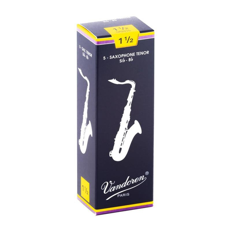 Vandoren Traditional Tenor Saxophone Reeds - 5 Per Box