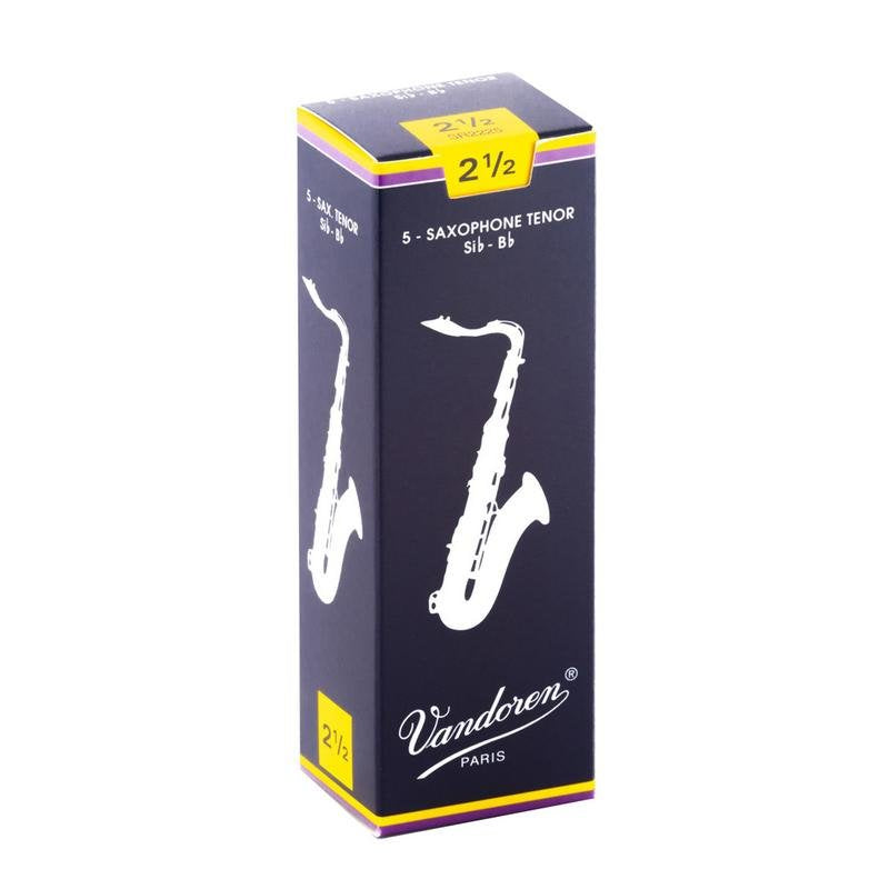Vandoren Traditional Tenor Saxophone Reeds - 5 Per Box