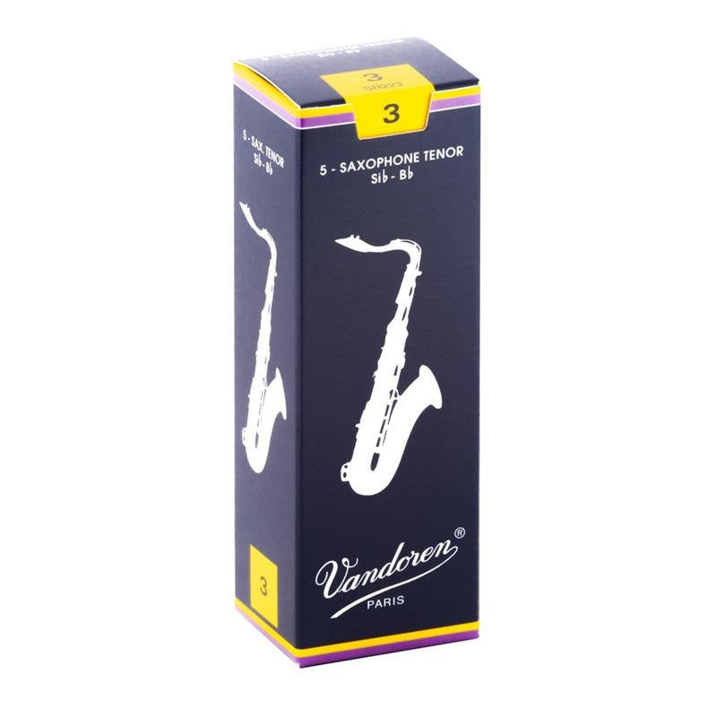 Vandoren Traditional Tenor Saxophone Reeds - 5 Per Box