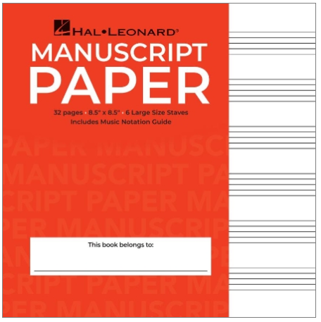Hal Leonard Manuscript Paper 32pg